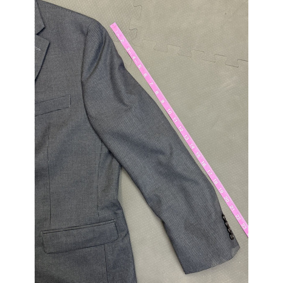 Lauren Ralph Lauren Sport Coat 42R Grey Check Houndstooth Blazer Jacket FS Chrty - Picture 9 of 12